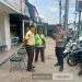 Sambangi Petugas Security Sampaikan Himbauan Kamtibmas Anggota Polsek Lembursitu