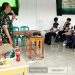 Peltu Dian Koramil 2203/Warungkiara Berikan Pemahaman Wasbang Kepada Pelajar SMKN Nascita Hegarmanah