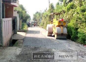 Dinas Pekerjaan Umum (DPU) Kabupaten Sukabumi Perbaiki Ruas Jalan Sunda Wenang Bojong Genteng