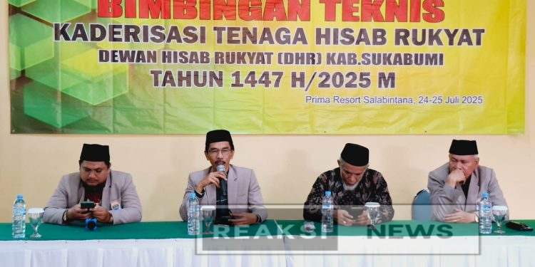 Dewan Hisab dan Rukhyat Kabupaten Sukabumi Selenggarakan Bimbingan Teknis Kaderisasi Tenaga Hisab dan Rukhyat Tahun 2025