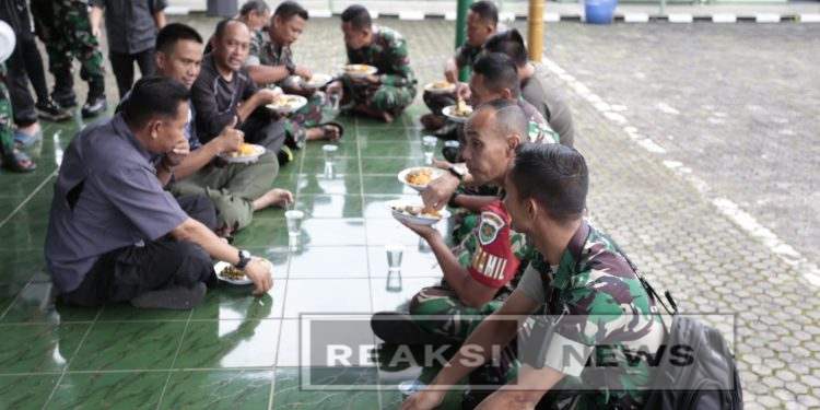 Kodim 0607/Kota Sukabumi Gelar Makan Siang bersama Anggota
