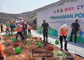 Dandim 0607/Kota Sukabumi Menghadiri Dan Dampingi Menteri LHK Resmikan Tempat Pengelolaan Sampah Menjadi RDF di Cimenteng