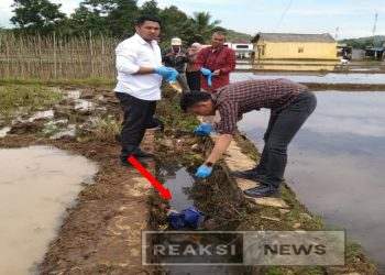 Seorang Petani Temukan Bayi Dalam Kantong Tote Bag di Saluran Irigasi atau Parit Pesawahan