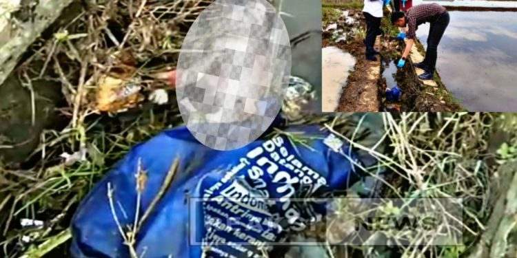 Mayat Bayi Laki-Laki Ditemukan di Saluran Air Area Pesawahan Cibatu, Cisaat
