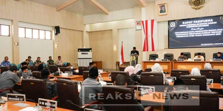 Bupati Sukabumi Sampaikan Nota Pengantar atas Raperda Perubahan APBD Tahun 2025