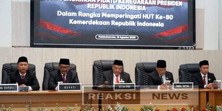 Pemkab Sukabumi bersama DPRD Mendengarkan Pidato Kenegaraan Presiden Republik Indonesia