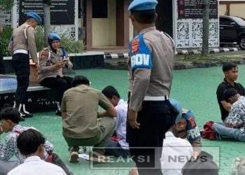Sat Samapta Polres Karawang Amankan 44 Pelajar Hendak Ikut Rombongan Buruh ke Jakarta