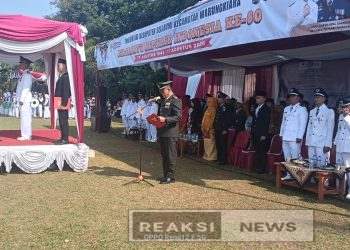 Danramil 2203/Warungkiara Kapten Infanteri Agus Rahman Ikuti Upacara HUT RI ke-80