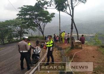 Truk Bermuatan Pupuk Organik Terjun ke Jurang di Jalur Cikidang, Diduga Rem Blong