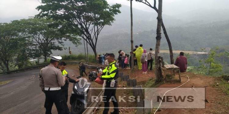 Truk Bermuatan Pupuk Organik Terjun ke Jurang di Jalur Cikidang, Diduga Rem Blong