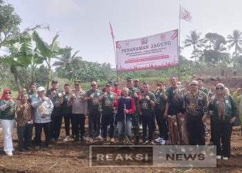 Dandim 0607/Kota Sukabumi Hadiri Penanaman Jagung Himpunan Masyarakat Tani Nusantara Merah Putih