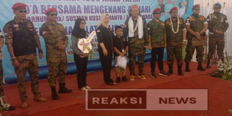 GRIB Jaya Kabupaten SukabumiGelar Santunan 1000 Anak Yatim dan Doa Bersama 40 Hari Alm. Susman Kushermanto
