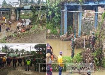 Kodim 0607/ Kota Sukabumi Gelar Aksi Bersih Sungai Sambut HUT TNI ke-80
