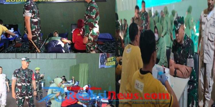 Kodim 0607/ Kota Sukabumi Gelar Donor Darah dalam Rangka HUT ke-80 TNI