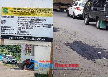 Proyek Rp198 Juta di Depan Pasar Jabar Lembursitu Diduga Asal-Asalan, Warga: “Aspalnya Bisa Dikorek Tangan!”
