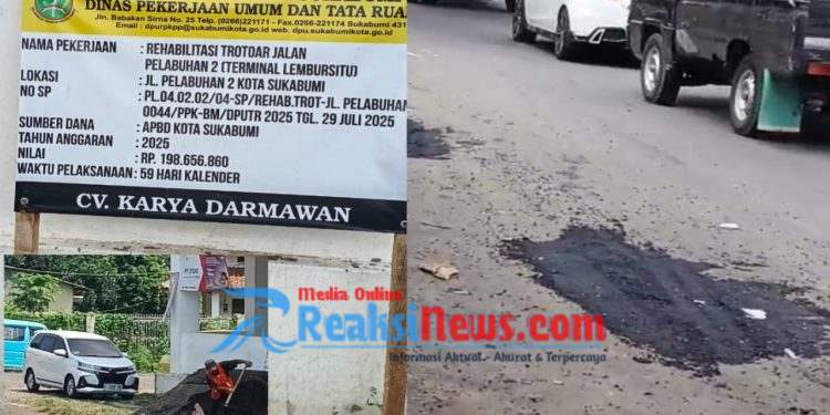 Proyek Rp198 Juta di Depan Pasar Jabar Lembursitu Diduga Asal-Asalan, Warga: “Aspalnya Bisa Dikorek Tangan!”