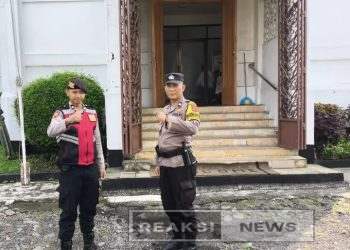 Minggu Kasih. Polsek baros bangun silaturahmi kamtibmas bersama jemaat gereja sidang kristus