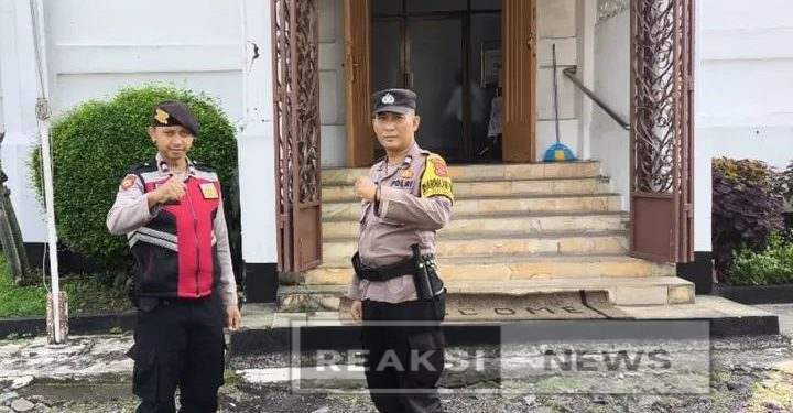 Minggu Kasih. Polsek baros bangun silaturahmi kamtibmas bersama jemaat gereja sidang kristus