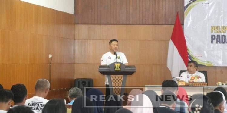 Lepas Kontingen POPDA dan PEPARPEDA, Wabup Junjung Sportifitas dan Jaga Nama Baik Daerah