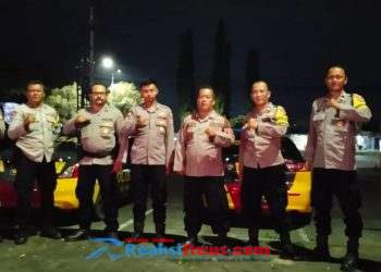 Gelar Apel KRYD Rayon Selatan. Polsek Baros Antisipasi Gangguan Kamtibmas Malam Minggu