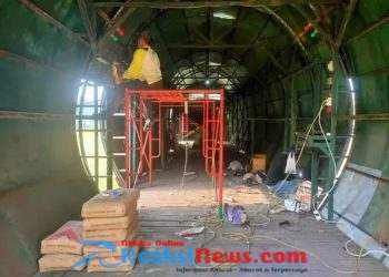 Yonif 503 Kostrad Laksanakan Pemeliharaan Sarpras Latihan Lintas Udara