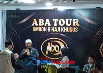 Umroh PT. Abba Toure, Polsek Baros Laksanakan Pengamanan Pemberangkatan Jemaah Umroh