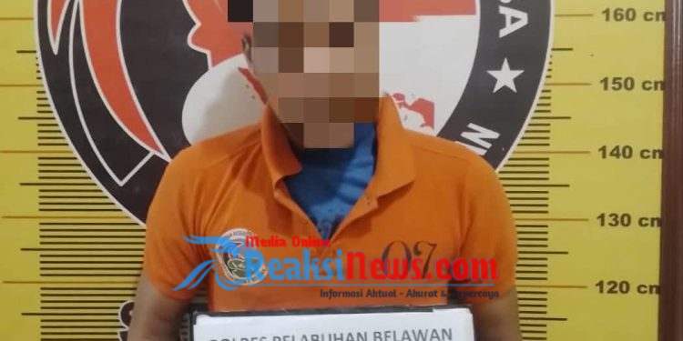 Sat Narkoba Polres Pelabuhan Belawan Tangkap Pengedar Shabu di Kelurahan Terjun