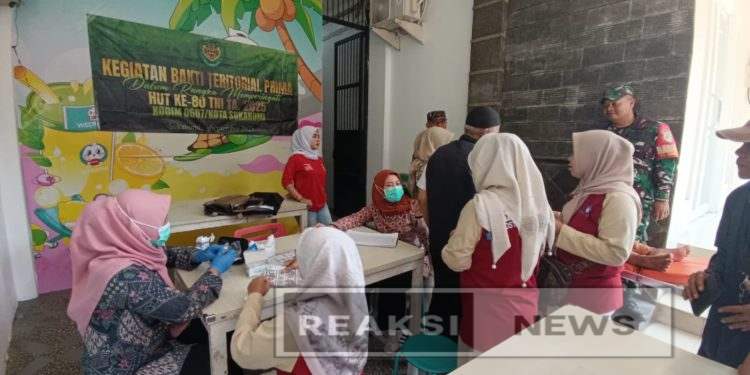 Peringati HUT TNI ke-80, Kodim 0607/KS Gelar Bakti Kesehatan Gratis