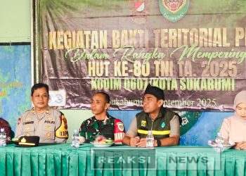 Bakti Teritorial Prima Warnai HUT ke-80 TNI di Koramil 0607-11/Cibadak Kodim Kota Sukabumi