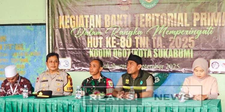 Bakti Teritorial Prima Warnai HUT ke-80 TNI di Koramil 0607-11/Cibadak Kodim Kota Sukabumi