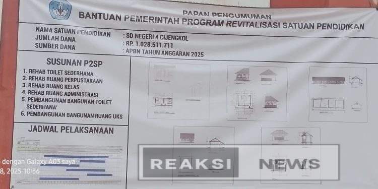 Klarifikasi Kepala Sekolah SDN IV Cijengkol Terkait Revitalisasi Yang Sempat Di Beritakan