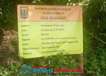 Pemdes Warnajati Gunakan Dana Desa untuk Tingkatkan Jalan Lingkungan