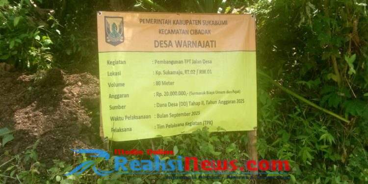 Pemdes Warnajati Gunakan Dana Desa untuk Tingkatkan Jalan Lingkungan