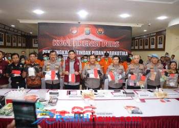 Kapolda KEPRI Pimpin Konferensi Pers, Ungkap Kasus Narkotika Periode Agustus-September 2025
