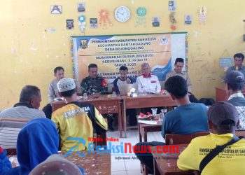 Babinsa Bojonggaling Sertu Iyan Koramil 2203/Warungkiara Hadiri Musdus di SDN Kiarapayung