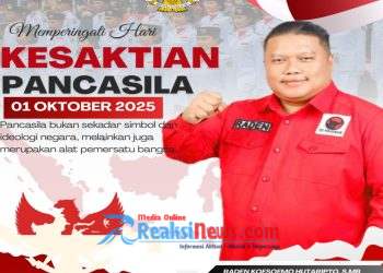 Raden Koesoemo Hutaripto, S.MB DPRD Kota Sukabumi, Fraksi PDI Perjuangan, Ucapkan Selamat Hari Kesaktian Pancasila