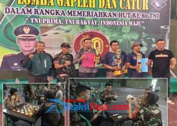 Lomba Gaple dan Catur (Kodim) 0607/Kota Sukabumi Rangkaian HUT ke-80 TNI