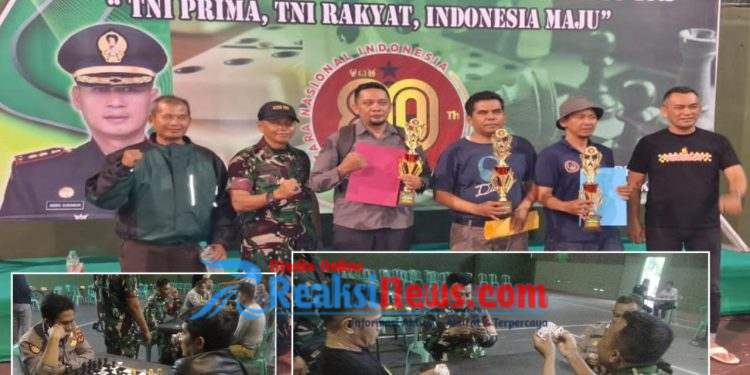 Lomba Gaple dan Catur (Kodim) 0607/Kota Sukabumi Rangkaian HUT ke-80 TNI