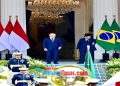 Presiden Prabowo Sambut Presiden Lula da Silva dalam Upacara Kenegaraan di Istana Merdeka