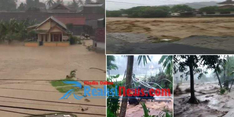Banjir dan Longsor Terjang Cisolok Sukabumi, 500 Rumah Terendam  7 Rumah Tertimbun Longsor