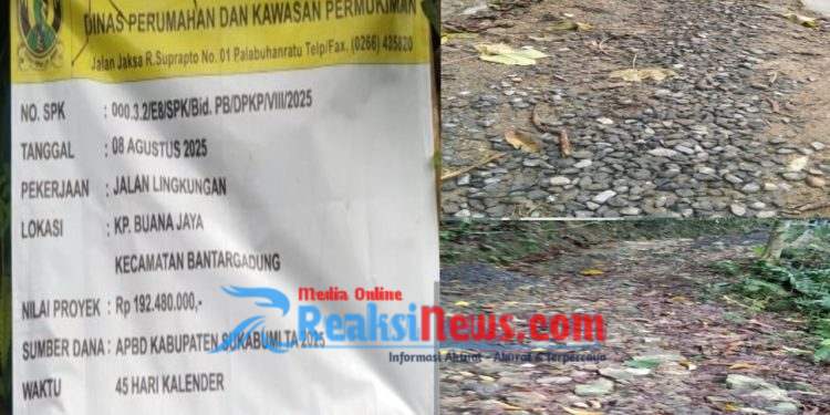 Diduga Keras Proyek Disperkim Kabupaten Sukabumi Mangkrak, Pekerjaan Sejak Agustus Tak Kunjung Rampung