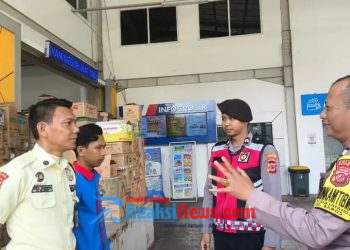 Wujudkan Rasa Aman, Polsek Baros Serukan Himbauan Kamtibmas Bersama Satpam Indogrosir