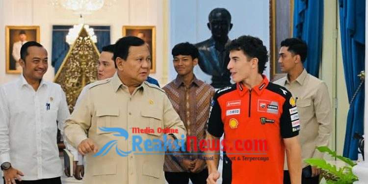 Presiden Prabowo Terima Kunjungan Juara Dunia MotoGP Marc Marquez dan Dua Pembalap Muda Indonesia