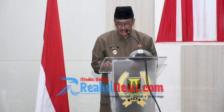 Bupati Sukabumi, Sampaikan Jawaban Atas Pandangan Umum Fraksi – Fraksi DPRD Terkait Raperda APBD 2026