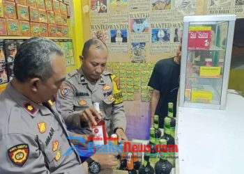 Cipta Kondisi Malam hari, Polsek Baros Gelar Operasi Miras