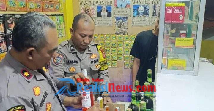 Cipta Kondisi Malam hari, Polsek Baros Gelar Operasi Miras