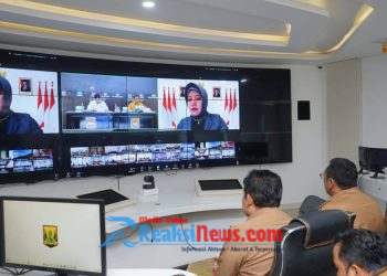 Bupati Bersama Sekda dan Forkopimda Ikut Rakor Pengendalian Inflasi Tahun 2025