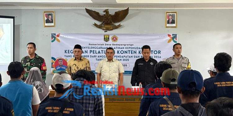 Pelatihan Pemuda Desa Gede Pangrango, Diskominfosan Tegaskan Pentingnya Literasi Digital