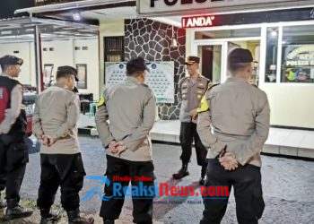 Patroli malam minggu, Polsek Baros antisipasi Gangguan Kamtibmas