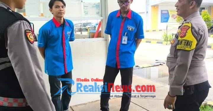 Wujudkan Rasa Aman, Polsek Baros Serukan Himbauan Kamtibmas Bersama Satpam Indogrosir